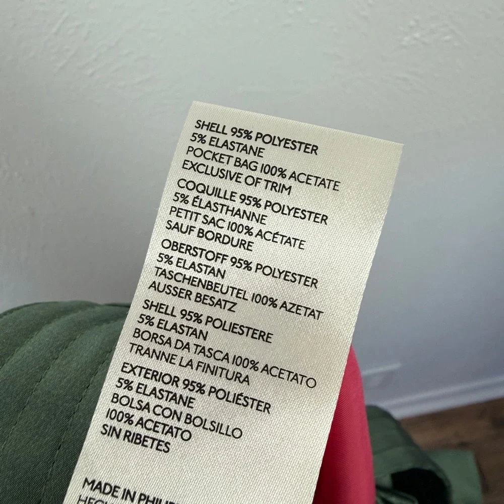 Anthropologie Maeve Parachute Satin Jogger Belted Green Pants  Size 2 - Picture 9 of 11